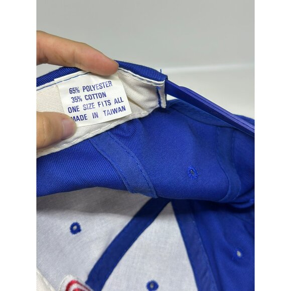 VTG Philadelphia Phillies Snapback Hat – Two-Tone Red Brim, Blue Crown, One Size - Picture 3 of 5